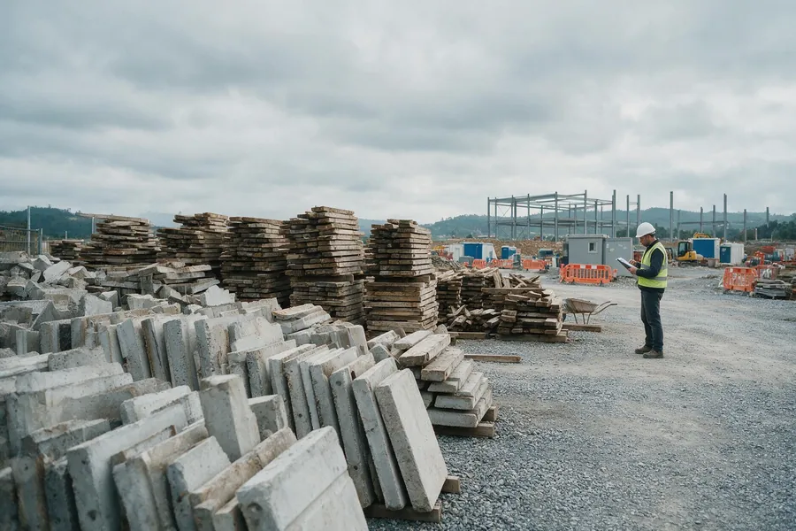 Materiales de construcción clasificados para reutilización